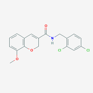 N-(2,4-dichlorobenzyl)-8-methoxy-2H-chromene-3-carboxamide