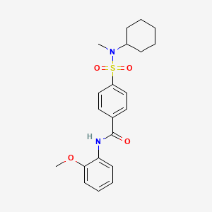 4-(N-cyclohexyl-N-methylsulfamoyl)-N-(2-methoxyphenyl)benzamide
