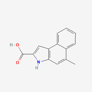 molecular formula C14H11NO2 B2752812 5-methyl-3H-benzo[e]indole-2-carboxylic acid CAS No. 900136-39-2