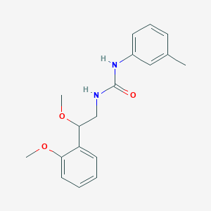 molecular formula C18H22N2O3 B2752824 1-(2-甲氧基-2-(2-甲氧基苯基)乙基)-3-(间甲苯基)脲 CAS No. 1795485-10-7