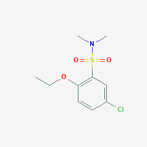molecular formula C10H14ClNO3S B275283 5-chloro-2-ethoxy-N,N-dimethylbenzene-1-sulfonamide 