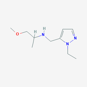molecular formula C10H19N3O B2752835 [(1-Ethyl-1H-pyrazol-5-yl)methyl](1-methoxypropan-2-yl)amine CAS No. 1602946-21-3
