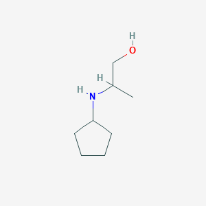 molecular formula C8H17NO B2752841 2-(Cyclopentylamino)propan-1-ol CAS No. 1022658-90-7