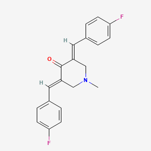 (3E,5E)-3,5-bis[(4-fluorophenyl)methylidene]-1-methylpiperidin-4-one