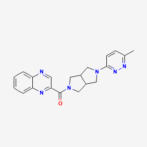 [2-(6-Methylpyridazin-3-yl)-1,3,3a,4,6,6a-hexahydropyrrolo[3,4-c]pyrrol-5-yl]-quinoxalin-2-ylmethanone