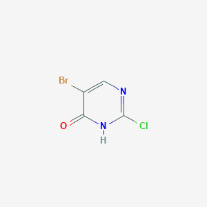 molecular formula C4H2BrClN2O B2752877 5-bromo-2-chloropyrimidin-4(3H)-one CAS No. 844843-37-4