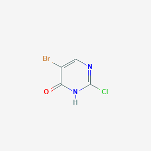 molecular formula C4H2BrClN2O B2752877 5-溴-2-氯嘧啶-4(3H)-酮 CAS No. 844843-37-4