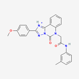 2-[2-(4-methoxyphenyl)-5-oxo-5H,6H-[1,2,4]triazolo[1,5-c]quinazolin-6-yl]-N-(3-methylphenyl)acetamide