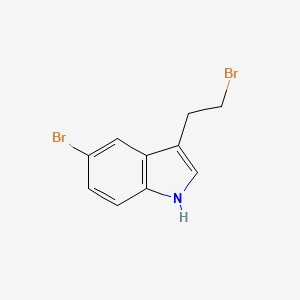 molecular formula C10H9Br2N B2752893 1H-Indole, 5-bromo-3-(2-bromoethyl)- CAS No. 327173-88-6