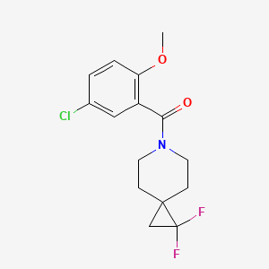 6-(5-Chloro-2-methoxybenzoyl)-1,1-difluoro-6-azaspiro[2.5]octane