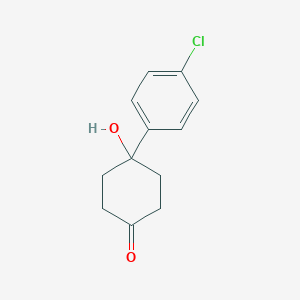 molecular formula C12H13ClO2 B027529 4-(4-Chlorophenyl)-4-hydroxycyclohexanone CAS No. 36716-71-9