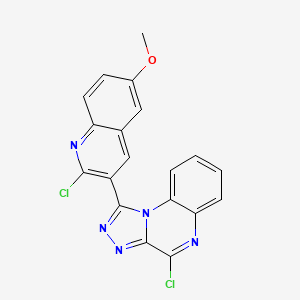 4-Chloro-1-(2-chloro-6-methoxyquinolin-3-yl)-[1,2,4]triazolo[4,3-a]quinoxaline