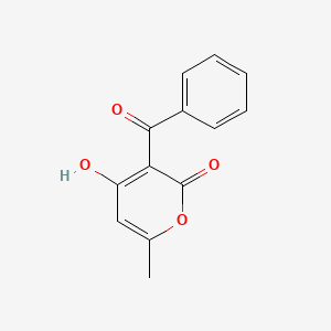 molecular formula C13H10O4 B2752913 3-Benzoyl-4-hydroxy-6-methyl-2H-pyran-2-one CAS No. 17965-42-3