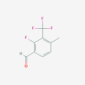 molecular formula C9H6F4O B2752923 2-氟-4-甲基-3-(三氟甲基)苯甲醛 CAS No. 1824270-96-3