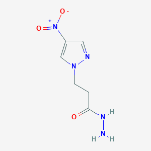3-(4-nitro-1H-pyrazol-1-yl)propanehydrazide