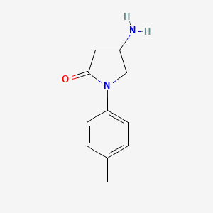molecular formula C11H14N2O B2752932 4-Amino-1-(4-methylphenyl)pyrrolidin-2-one CAS No. 1114823-56-1