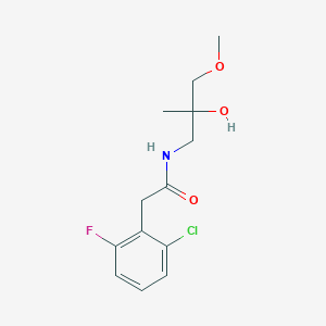 2-(2-chloro-6-fluorophenyl)-N-(2-hydroxy-3-methoxy-2-methylpropyl)acetamide