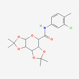 (5aS,8aR)-N-(3-chloro-4-methylphenyl)-2,2,7,7-tetramethyltetrahydro-3aH-bis([1,3]dioxolo)[4,5-b:4',5'-d]pyran-5-carboxamide