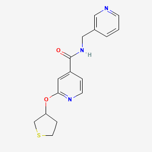 N-(pyridin-3-ylmethyl)-2-((tetrahydrothiophen-3-yl)oxy)isonicotinamide