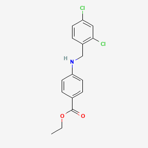 molecular formula C16H15Cl2NO2 B2752963 Ethyl 4-[(2,4-dichlorobenzyl)amino]benzoate CAS No. 903469-84-1