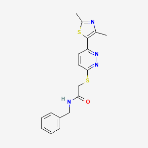 N-benzyl-2-((6-(2,4-dimethylthiazol-5-yl)pyridazin-3-yl)thio)acetamide