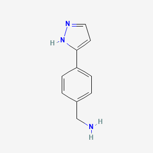 (4-(1H-Pyrazol-5-yl)phenyl)methanamine