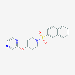 2-((1-(Naphthalen-2-ylsulfonyl)piperidin-4-yl)oxy)pyrazine