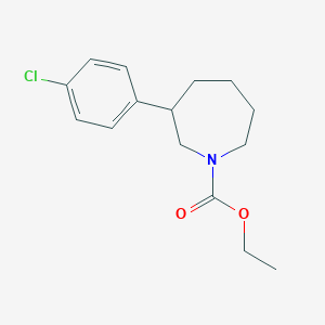 Ethyl 3-(4-chlorophenyl)azepane-1-carboxylate
