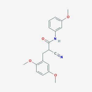 molecular formula C19H20N2O4 B2753021 2-cyano-3-(2,5-dimethoxyphenyl)-N-(3-methoxyphenyl)propanamide CAS No. 1260951-21-0