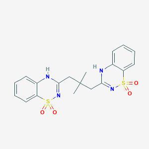 3-[3-(1,1-Dioxo-4H-1lambda6,2,4-benzothiadiazin-3-yl)-2,2-dimethylpropyl]-4H-1lambda6,2,4-benzothiadiazine 1,1-dioxide