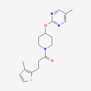 1-[4-(5-Methylpyrimidin-2-yl)oxypiperidin-1-yl]-3-(3-methylthiophen-2-yl)propan-1-one