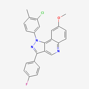 1-(3-chloro-4-methylphenyl)-3-(4-fluorophenyl)-8-methoxy-1H-pyrazolo[4,3-c]quinoline