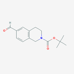 molecular formula C15H19NO3 B2753086 2-Boc-1,2,3,4-四氢异喹啉-6-甲醛 CAS No. 371222-37-6