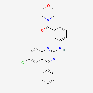 (3-((6-Chloro-4-phenylquinazolin-2-yl)amino)phenyl)(morpholino)methanone