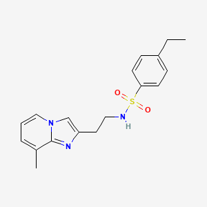 4-ethyl-N-(2-(8-methylimidazo[1,2-a]pyridin-2-yl)ethyl)benzenesulfonamide