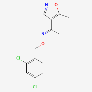 molecular formula C13H12Cl2N2O2 B2753118 1-(5-methyl-4-isoxazolyl)-1-ethanone O-(2,4-dichlorobenzyl)oxime CAS No. 400084-51-7