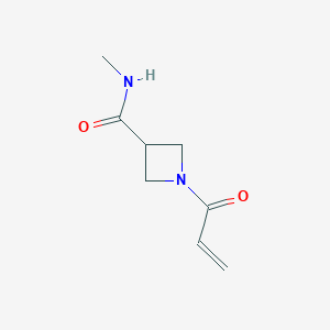 molecular formula C8H12N2O2 B2753128 N-methyl-1-(prop-2-enoyl)azetidine-3-carboxamide CAS No. 1854188-83-2