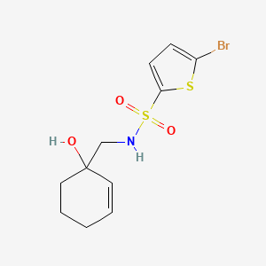 5-bromo-N-[(1-hydroxycyclohex-2-en-1-yl)methyl]thiophene-2-sulfonamide