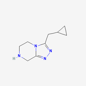 3-(cyclopropylmethyl)-5H,6H,7H,8H-[1,2,4]triazolo[4,3-a]pyrazine