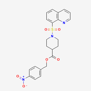 4-Nitrobenzyl 1-(quinolin-8-ylsulfonyl)piperidine-4-carboxylate