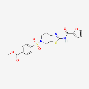 methyl 4-((2-(furan-2-carboxamido)-6,7-dihydrothiazolo[5,4-c]pyridin-5(4H)-yl)sulfonyl)benzoate