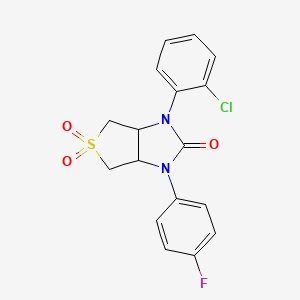 1-(2-chlorophenyl)-3-(4-fluorophenyl)tetrahydro-1H-thieno[3,4-d]imidazol-2(3H)-one 5,5-dioxide