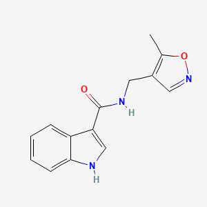 molecular formula C14H13N3O2 B2753161 N-((5-methylisoxazol-4-yl)methyl)-1H-indole-3-carboxamide CAS No. 2034591-06-3