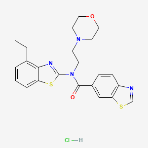 N-(4-ethylbenzo[d]thiazol-2-yl)-N-(2-morpholinoethyl)benzo[d]thiazole-6-carboxamide hydrochloride