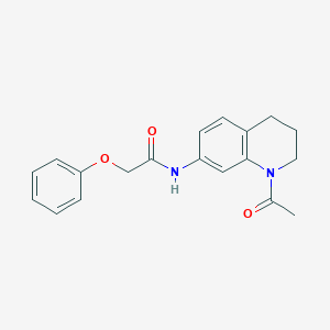 1-Benzyl-4-{[5-(phenylsulfonyl)-2-thienyl]carbonyl}piperazine