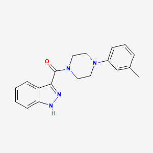 3-[4-(3-methylphenyl)piperazine-1-carbonyl]-1H-indazole