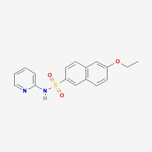 molecular formula C17H16N2O3S B275317 6-ethoxy-N-pyridin-2-ylnaphthalene-2-sulfonamide 