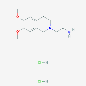 molecular formula C13H22Cl2N2O2 B2753170 2-(6,7-Dimethoxy-1,2,3,4-tetrahydroisoquinolin-2-yl)ethan-1-amine dihydrochloride CAS No. 1181458-01-4