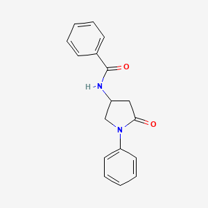 N-(5-oxo-1-phenylpyrrolidin-3-yl)benzamide