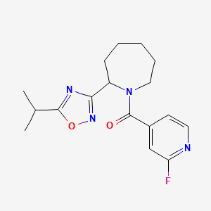 1-(2-Fluoropyridine-4-carbonyl)-2-[5-(propan-2-yl)-1,2,4-oxadiazol-3-yl]azepane